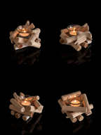 Wooden Candle Holder