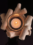 Wooden Candle Holder