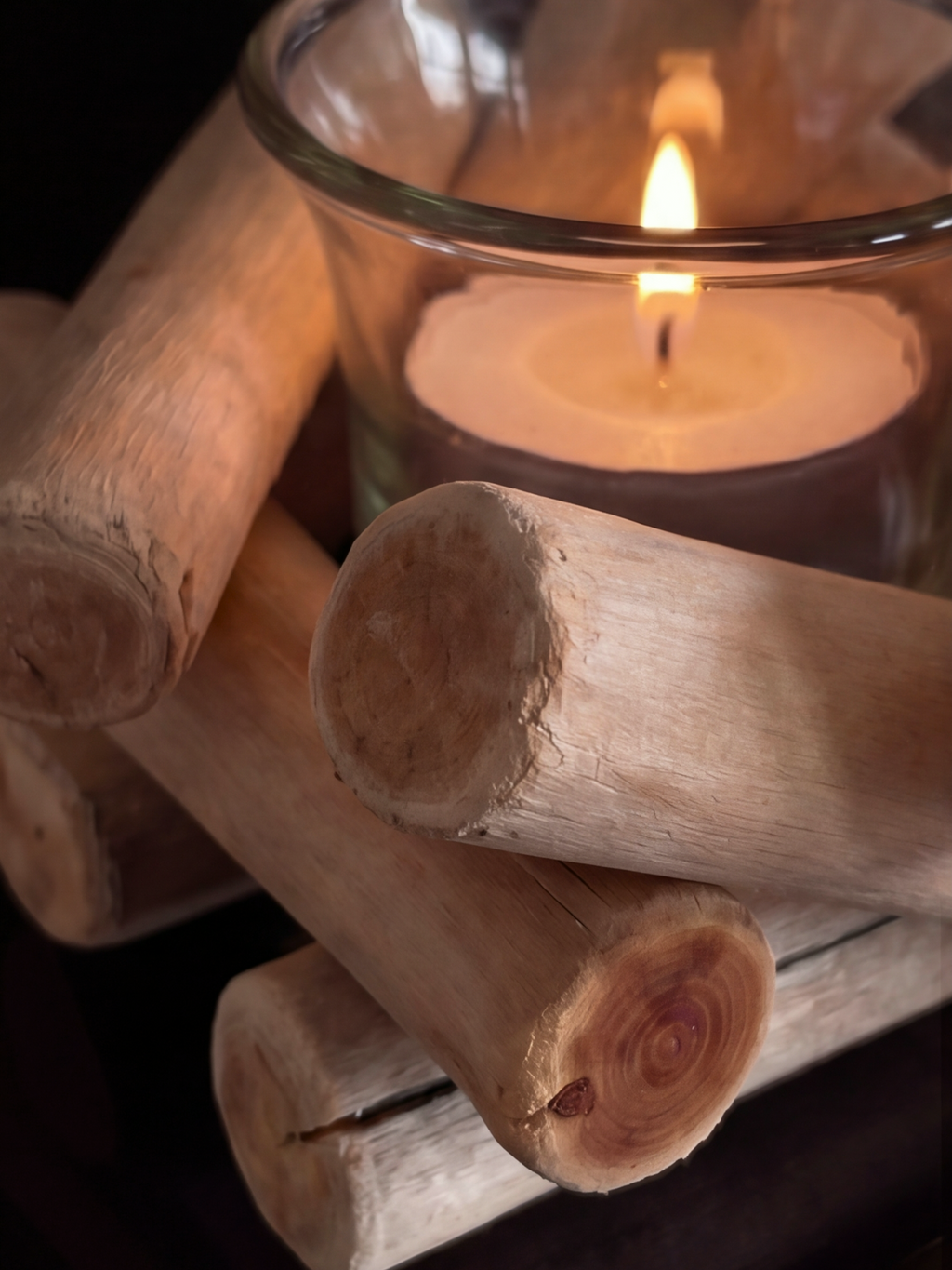 Wooden Candle Holder
