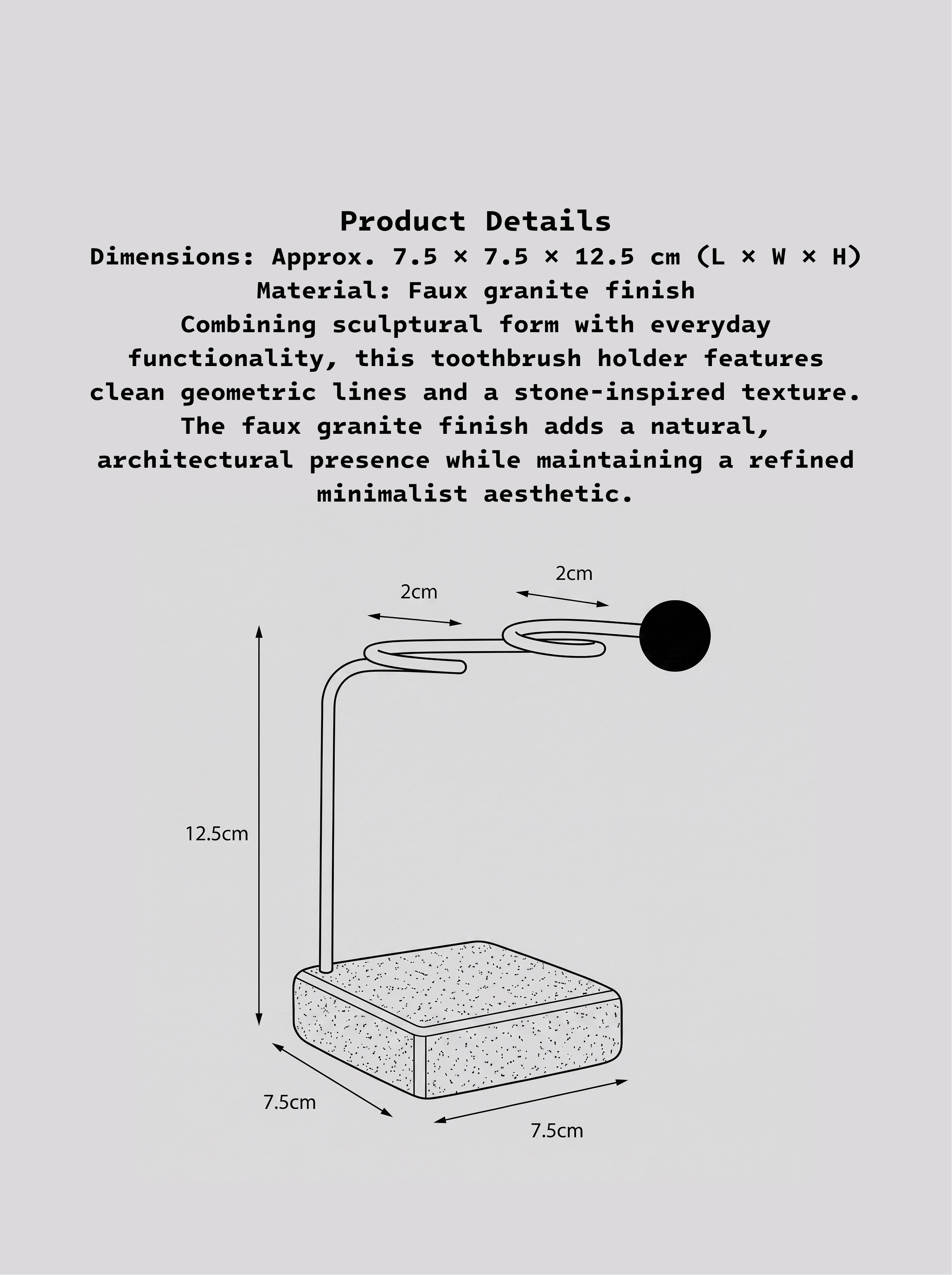 Stone Toothbrush Holder