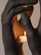 Clasped Hands Candle Holder