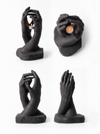Clasped Hands Candle Holder